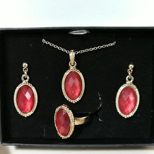 Avon 3-piece July birthstone jewelry set - NWOT